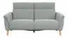 Sofa Nevin - 2,5-Sitzer inkl. Sitzvorzug (motorisch) und Kopfpolsterverstellung, Stoff, Silbergrau