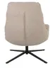 Relaxsessel mit Hocker - drehbar, Webstoff, Sand