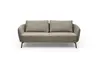 Sofa CARLLOTA - 3-Sitzer, Stoff, Silbergrau