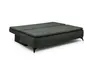 Sofa JANIN - 2-Sitzer, Schlaffunktion mit Bettkasten, Stoff, Dunkelgrün