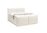 Boxspringbett SANDRIN L- Liegefläche ca. 180x200 cm, Stoff, Creme, inkl. Stauraum, und Fußteil