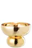 Deko Vase - DH ca. 23x17,5 cm, Goldfarben