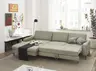Ecksofa CALM MOVE 2.0 - Longchair links mit 2,5-Sitzer, Schlaffunktion, Feincord, Olive