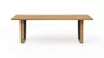 Esstisch Belfast - LB ca. 240x100 cm, Eiche massiv, mit Metalleinlage im Gestell