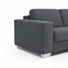Sofa Nuoro - 2,5-Sitzer inkl. Schlaffunktion, Armlehne breit, Stoff, Eisblau