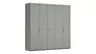 Drehtürenschrank Viana - B. ca. 250 cm, Lack, Steingrau
