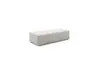 Hockerbank Cuneo - LB ca. 140x60 cm, Stoff, Hellgrau