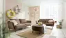 Sofa CARLLOTA - 3-Sitzer, Stoff, Taupe