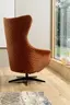 Relaxsessel Follina - Relaxfunktion (motorisch), Leder, Stoff, Cognac