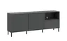 TV-Lowboard - B ca. 158 cm, Anthrazit