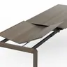 Esstisch Saratoga - ausziehbar, LB ca. 200x95 cm, Buche massiv, silbergrau geölt