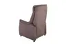 TV-Sessel MALEK - Relaxfunktion, Stoff, Braun
