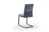 Freischwinger Valloni, Leder, Hellblau