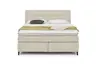 Boxspringbett- Liegefläche ca. 180x200 cm, Stoff, Beige