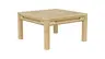 Couchtisch Amora - LBH ca. 80x80x45 cm, Wildeiche massiv bianco