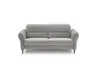 Sofa - 2,5-Sitzer, Kopfteil verstellbar, Stoff, Grau