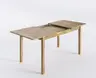Esstisch- LB ca. 160-200x80 cm, Ausziehbar, Eiche, Massiv, Geölt