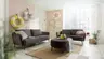 Sofa CARLLOTA - 3-Sitzer, Stoff, Espresso