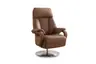 Sessel - Größe M, Relaxfunktion, Leder, Braun