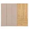 Drehtürenschrank Colorado - B. ca. 257cm, Nougat / Eiche furniert