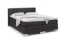 Boxspringbett HAIKOS- Liegefläche ca. 180x200 cm, Stoff, Dunkelbraun