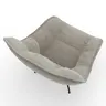 Sessel Unn - Stoff, Grau