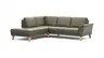 Ecksofa Rockport A - Ecke links mit 2,5-Sitzer, Leder, Dunkelgrau