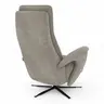 Sessel Tulsa Relax - Größe L, inkl. Maxirücken und Kopf-/Fußteil/Rückenlehne verstellbar, Stoff, Graubeige
