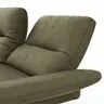 Ecksofa  Alexander - Longchair links mit 3-Sitzer inkl. Kopfstütze/Armlehne verstellbar, Leder, Olive
