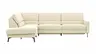 Ecksofa Valera - Ecke mit 3-Sitzer rechts inkl. Rückenlehne verstellbar und Relaxfunktion motorisch, Stoff, Natur