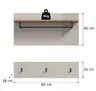 Garderobe - Kaschmir, Evoke Eiche Nachbildung