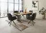 Esstisch Nera - LB ca. 220 x 110 cm, Asteiche massiv, Epoxy, Grau