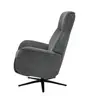 TV-Sessel MARCELAS - drehbar, Relaxfunktion, Kopfteilverstellung, Stoff, Grau