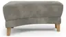 Hocker Stamford - gebogen, Links, LB ca. 89x65 cm, Stoff, Anthrazit