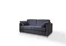 Faltbett Basic - 2-Sitzer mit Schlaffunktion inkl. Kaltschaummatratze und Armlehnkissen, Stoff, Anthrazit