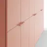 Drehtürenschrank Matera - BTH ca. 301x60x235 cm, Lack Matt, Pfirsich