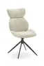 Stuhl MIRNA - drehbar, Stoff, Beige