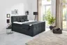 Boxspringbett HOLLIE- Liegefläche ca. 180x200 cm, Stoff, Anthrazit