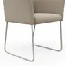 Armlehnstuhl Cosyra - Stoff, Beige