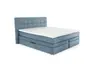 Boxspringbett- Liegefläche ca. 180x200 cm, Stoff, Türkis, Basic