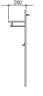 Garderobenpaneel - B ca. 82 cm, Kreidefarben, Eiche bianco massiv geölt