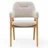 Armlehnstuhl Flore 1 - Stoff, Creme