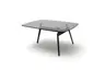 Couchtisch Susa - LBH ca. 90x70x40 cm, Rauchglas