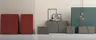 Kommode Loretto - BHT ca. 127x70x51 cm, Lack matt, Bordeaux
