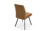 Stuhl - drehbar, Stoff, Cognac