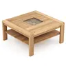 Couchtisch Cartago Soft - BHT ca. 90x45x90 cm, Wildeiche massiv, natur geölt