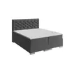 Boxspringbett- Liegefläche ca. 180x200 cm, Stoff, Dunkelgrau