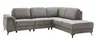 Ecksofa Merlos - 2-Sitzer mit Ecke rechts, Stoff, Anthrazit