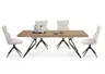 Stuhl MIRNA - drehbar, Stoff, Beige