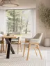 Armlehnstuhl Flore 1 - Stoff, Beige
